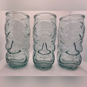 Set of Three Tiki Glasses